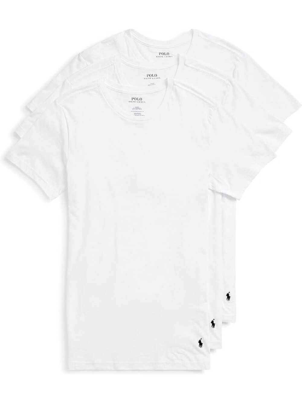 Men's Slim Fit Cotton Crew Tee 3-Pack | Comfortable Everyday Undershirts
